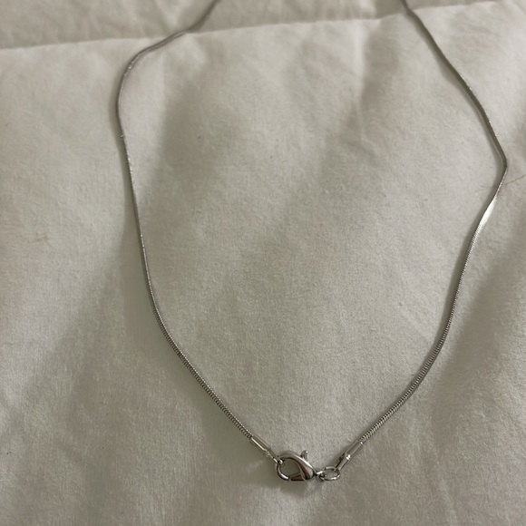 Silver Single Chain Necklace - Sterling Silver Chain - Picture 2 of 5